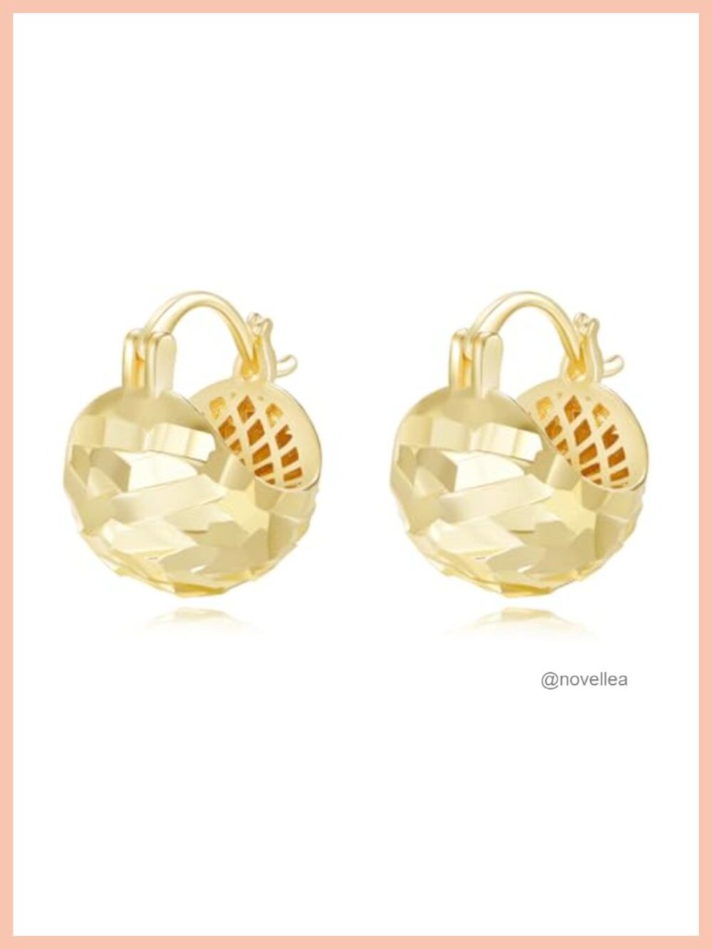 14K Gold Plated Dangle Earrings Hypoallergenic 0.62 Inch Women